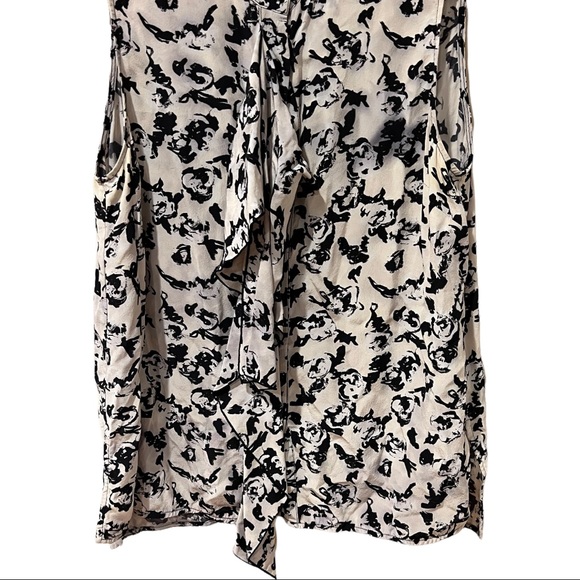 Proenza Schouler Silk Scribble Rose Ruffle Top (8) - Picture 8 of 11